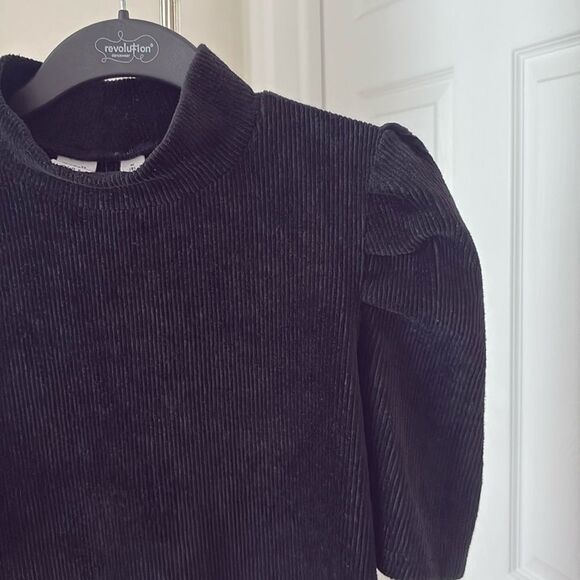 Gap Kids Black Velour Mock Neck Dress Size 8 - Picture 3 of 6